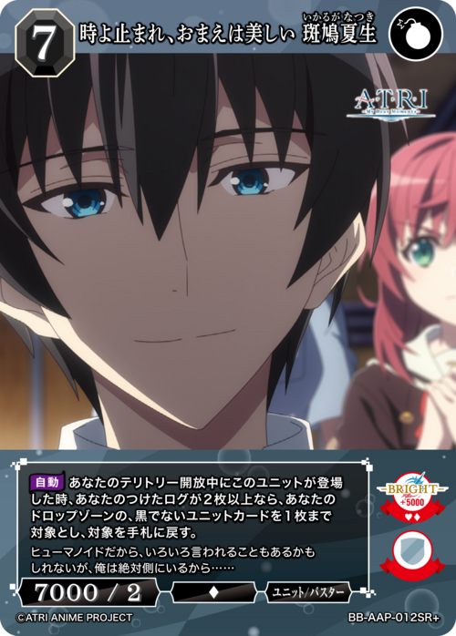 【BDB】時よ止まれ、おまえは美しい 斑鳩夏生【SR+】BB-AAP-012SR+