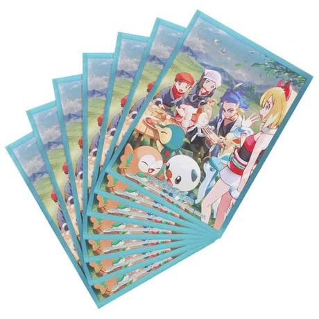 【PM海外公式】デッキシールド ヒスイの仲間たち（64枚入り）