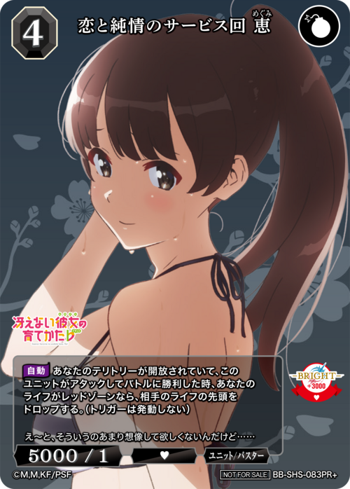 【BDB】恋と純情のサービス回 恵【PR+】BB-SHS-083PR+
